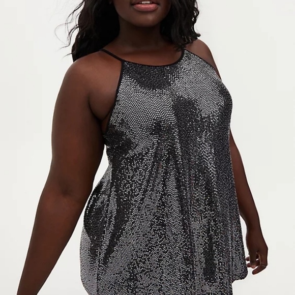 torrid Tops - Torrid sparkle black tank size 1
